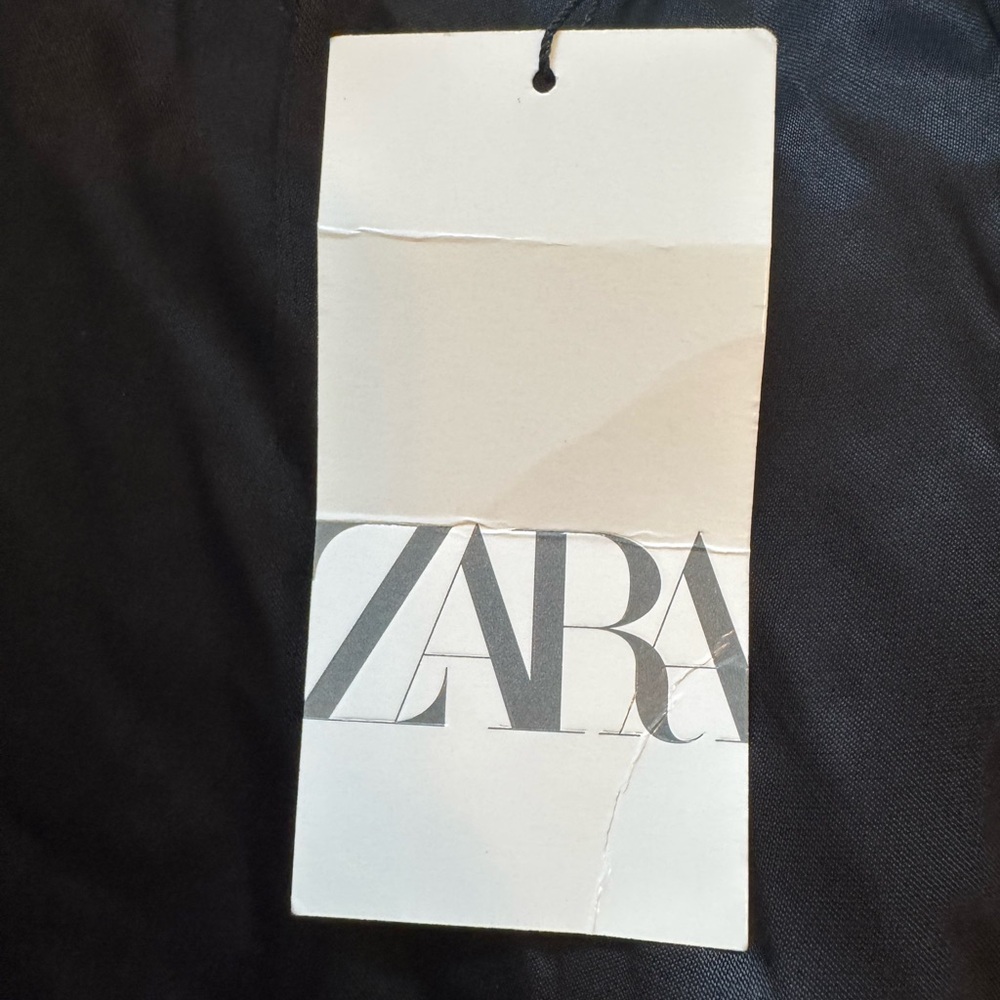 Zara Black Satin Back-Cut Jumpsuit new - Picture 7 of 11